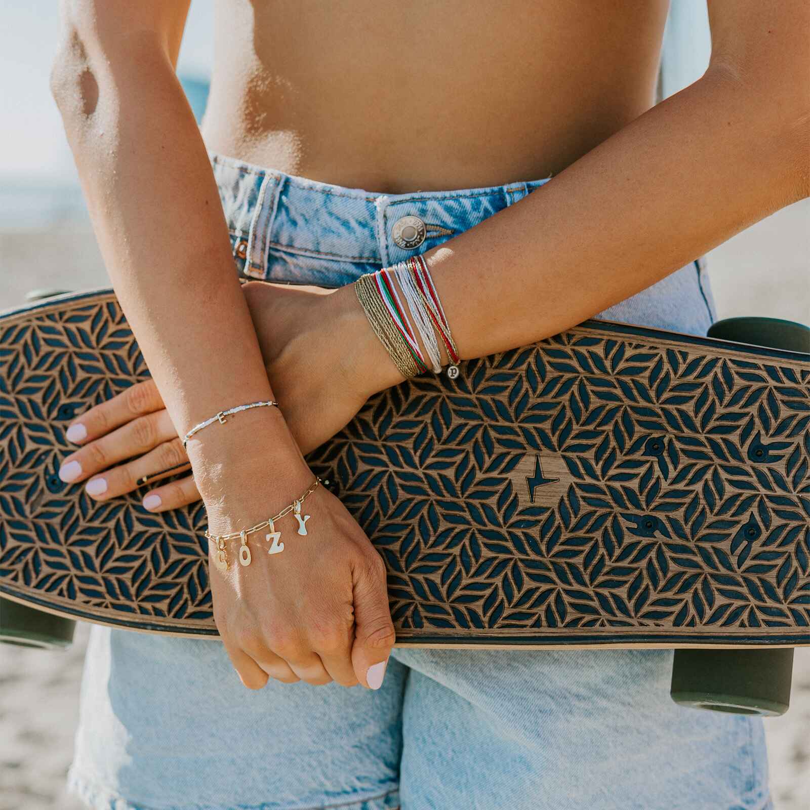 Dainty Alphabet Bracelet - Image 3