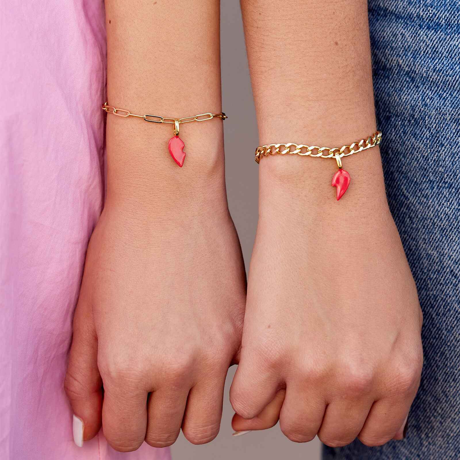 Harper Enamel BFF Heart Charm Set - Image 6