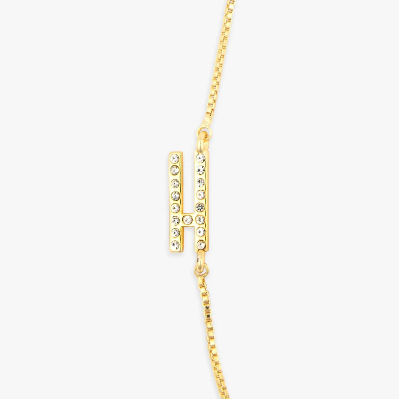 Pavé Initial Box Chain Choker - Image 12