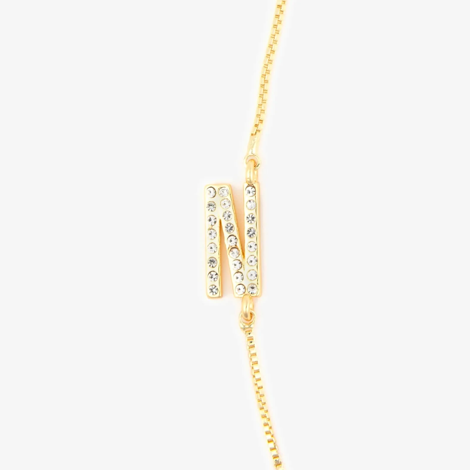 Pavé Initial Box Chain Choker - Image 17