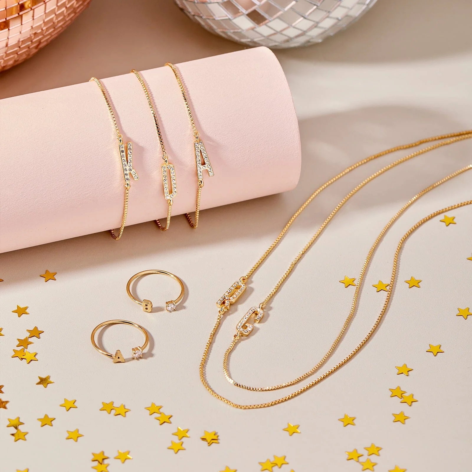 Pavé Initial Box Chain Choker - Image 6