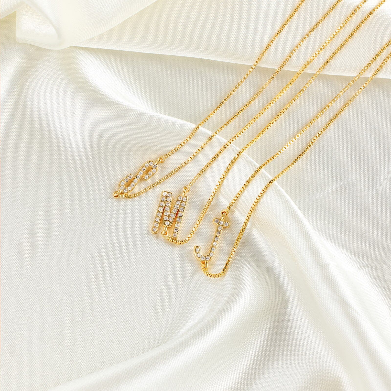 Pavé Initial Box Chain Choker - Image 9