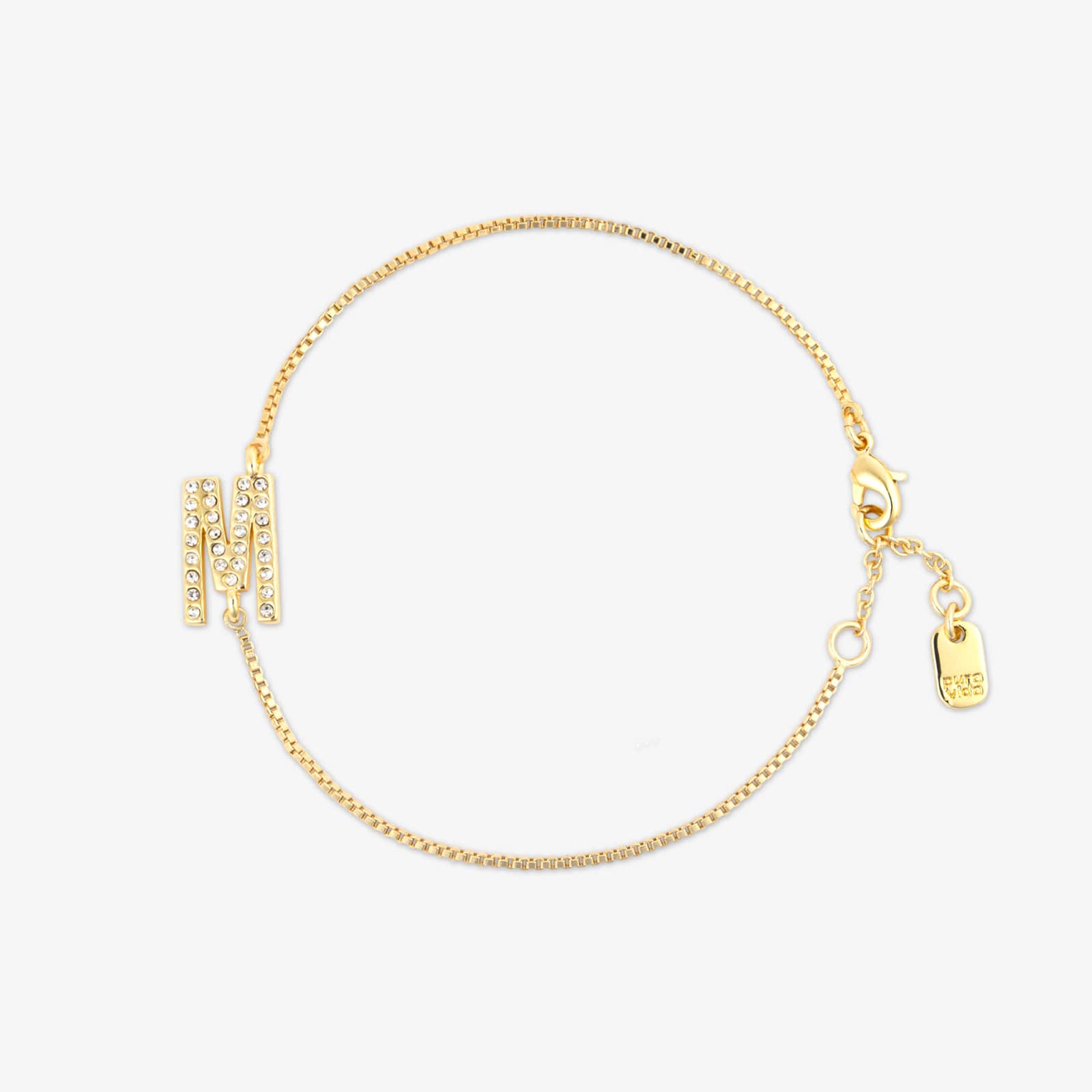 Pavé Initial Chain Bracelet - Image 16