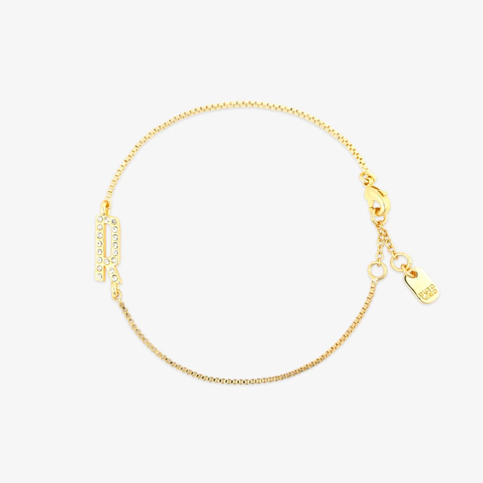 Pavé Initial Chain Bracelet - Image 18
