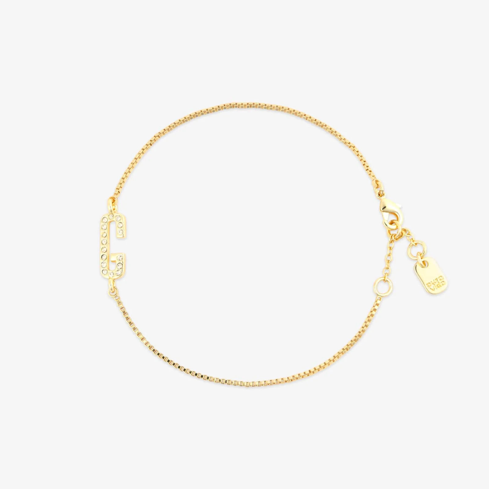 Pavé Initial Chain Bracelet - Image 23