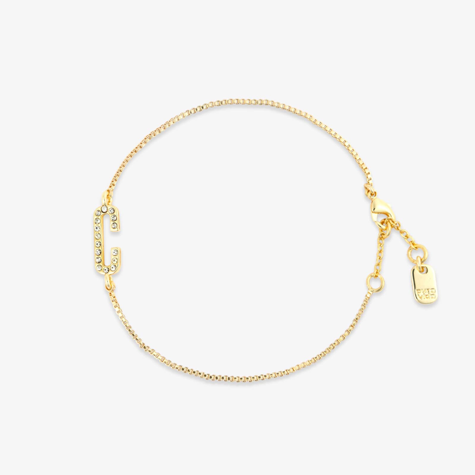 Pavé Initial Chain Bracelet - Image 25