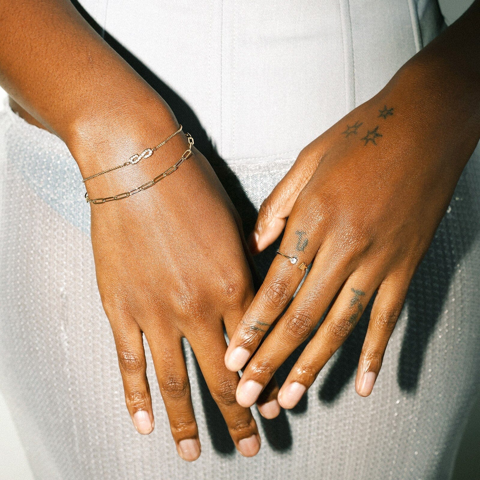 Pavé Initial Chain Bracelet - Image 3