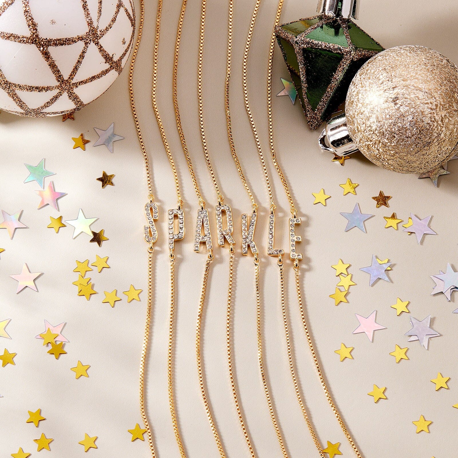 Pavé Initial Chain Bracelet - Image 5