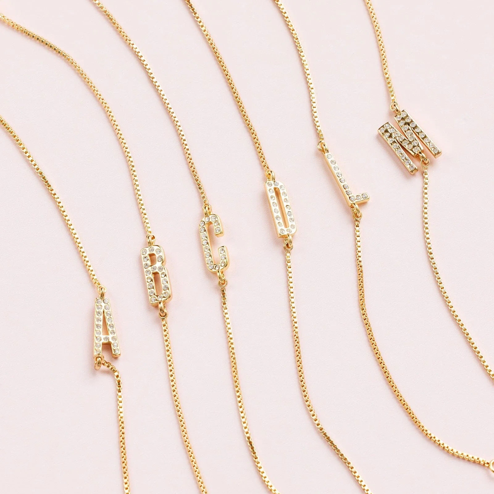 Pavé Initial Chain Bracelet - Image 9