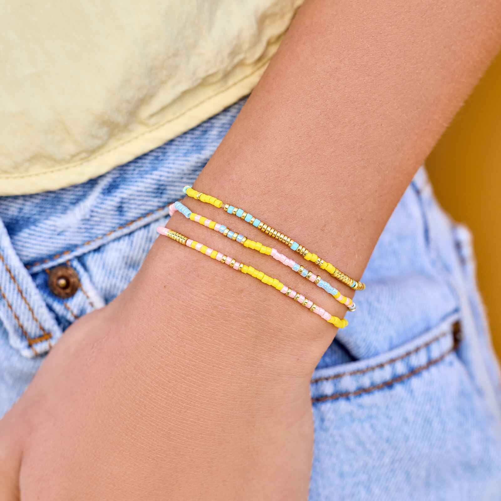 Sunset Beach Stretch Bracelet Set of 3 - Image 4