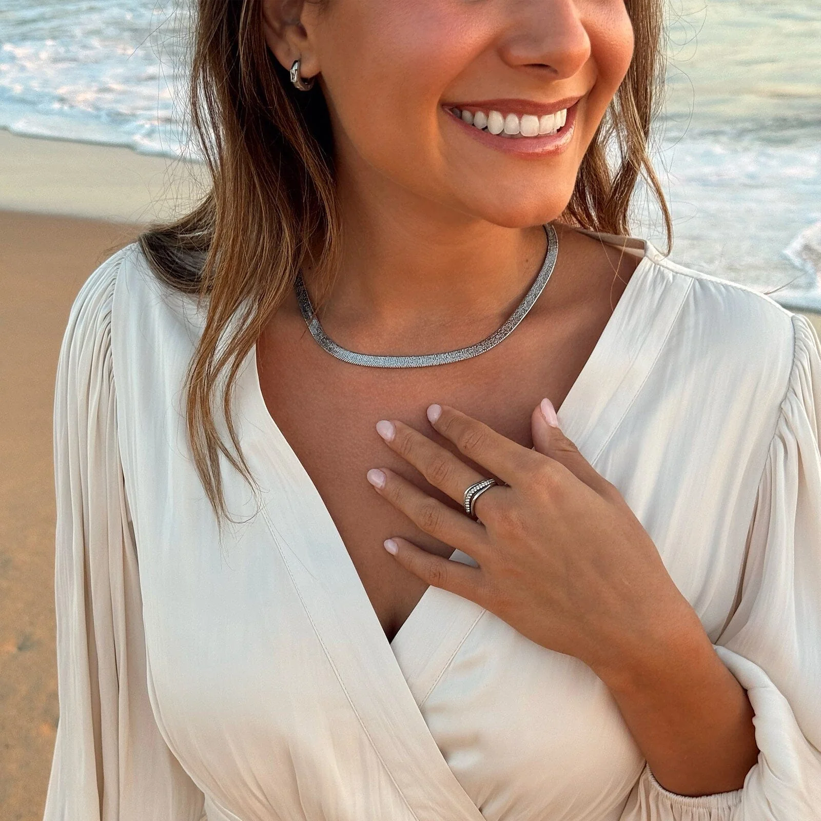 Wavy Pavé Ring Stack - Image 9